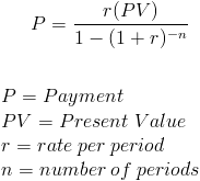 Annuity Payment Formula